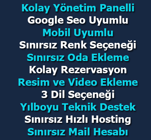 otel sitesi kurmak